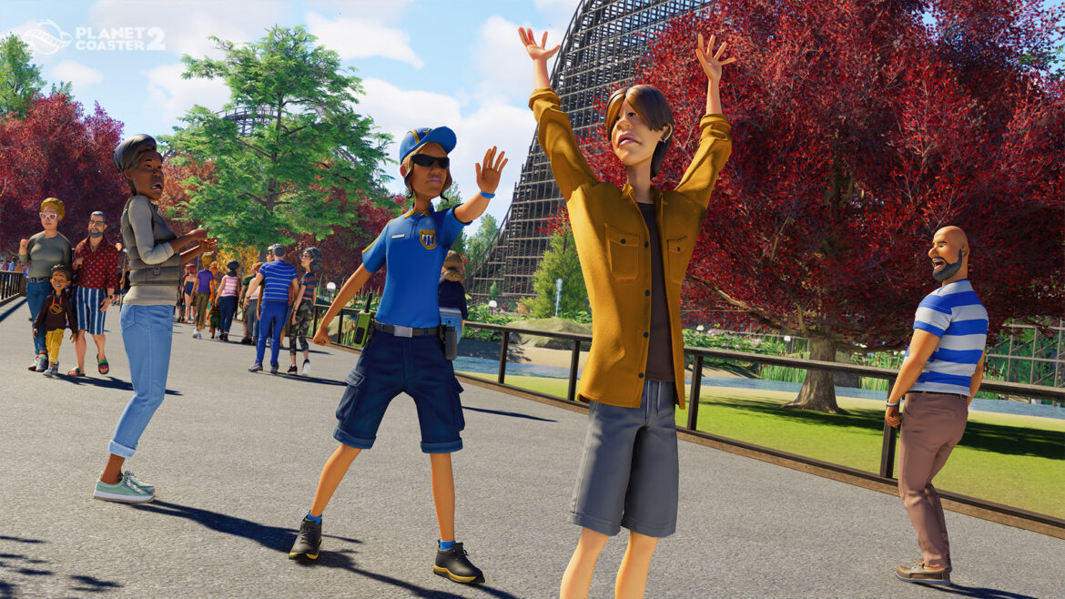 Atualização de Planet Coaster 2 traz crimes e segurança às atrações do parque — Nova atualização de Planet Coaster 2 adiciona crimes como roubo e vandalismo ao parque, além de segurança para controlá-los.
