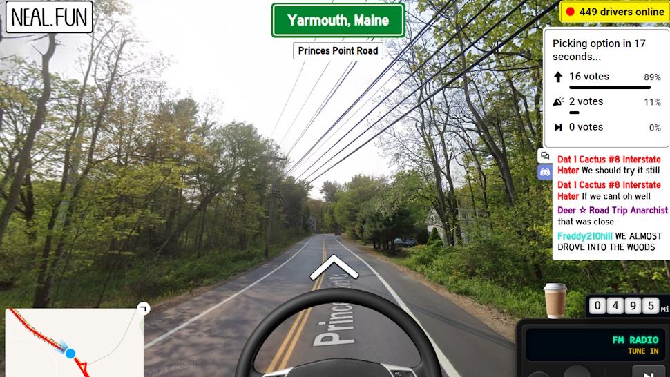 Aventura virtual com 900 estranhos na internet — Entre na Internet Road Trip, explore novos lugares e decida rotas junto com 900 pessoas em uma experiência única online.