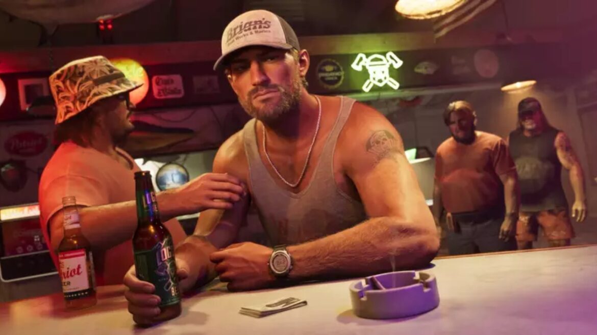 Detalhe em armas de GTA 6 conecta o jogo com Red Dead Redemption 2 — Armas do trailer de GTA 6 têm símbolo da Duke, fabricante de Red Dead Redemption 2, ligando os dois universos da Rockstar.