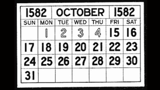 O detalhe curioso do calendário no ano de 1582 — O ano de 1582 tem um curioso detalhe: 10 dias de outubro nunca existiram devido à adoção do calendário Gregoriano.