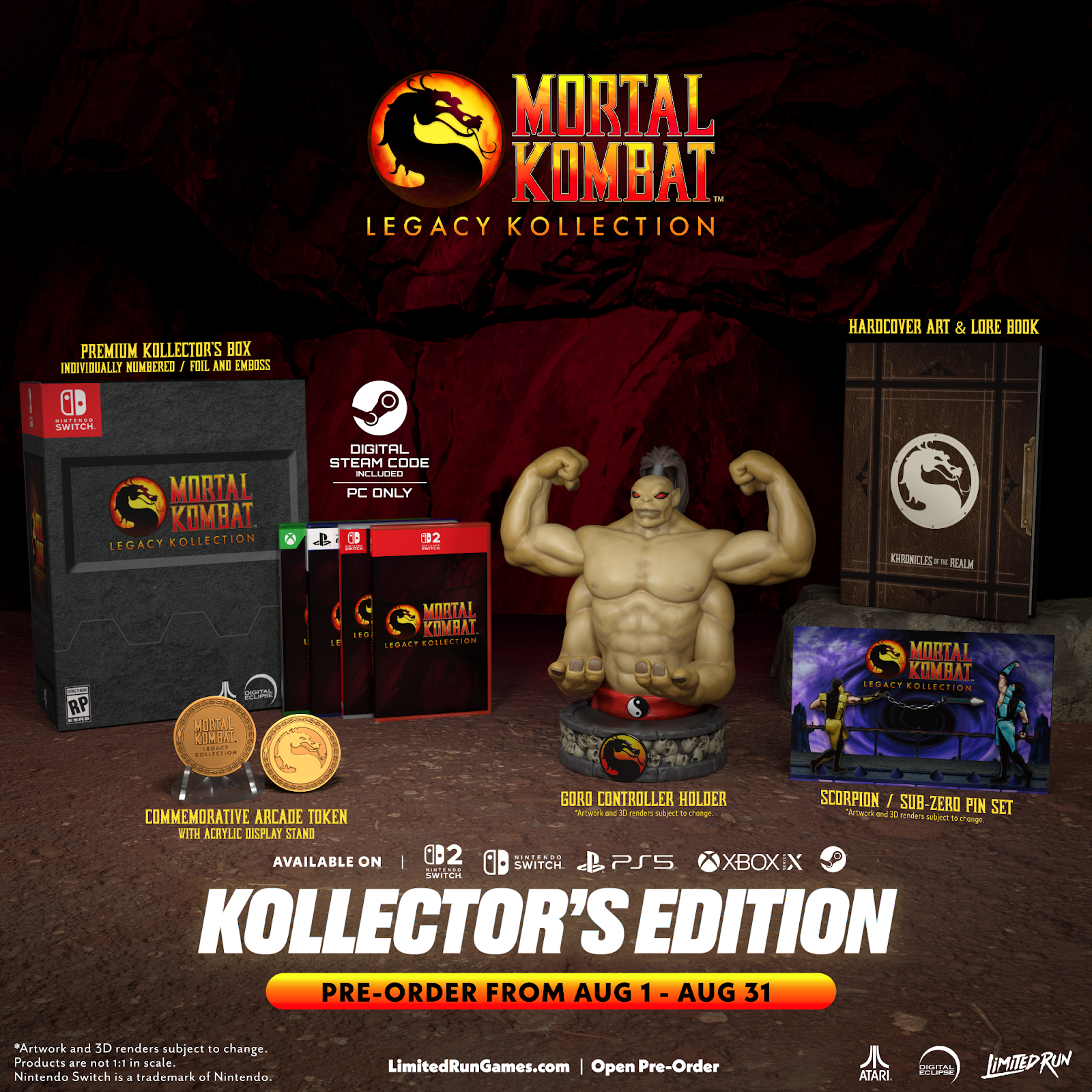 Kollector’s Edition inclui estátua de Goro porta-controle.