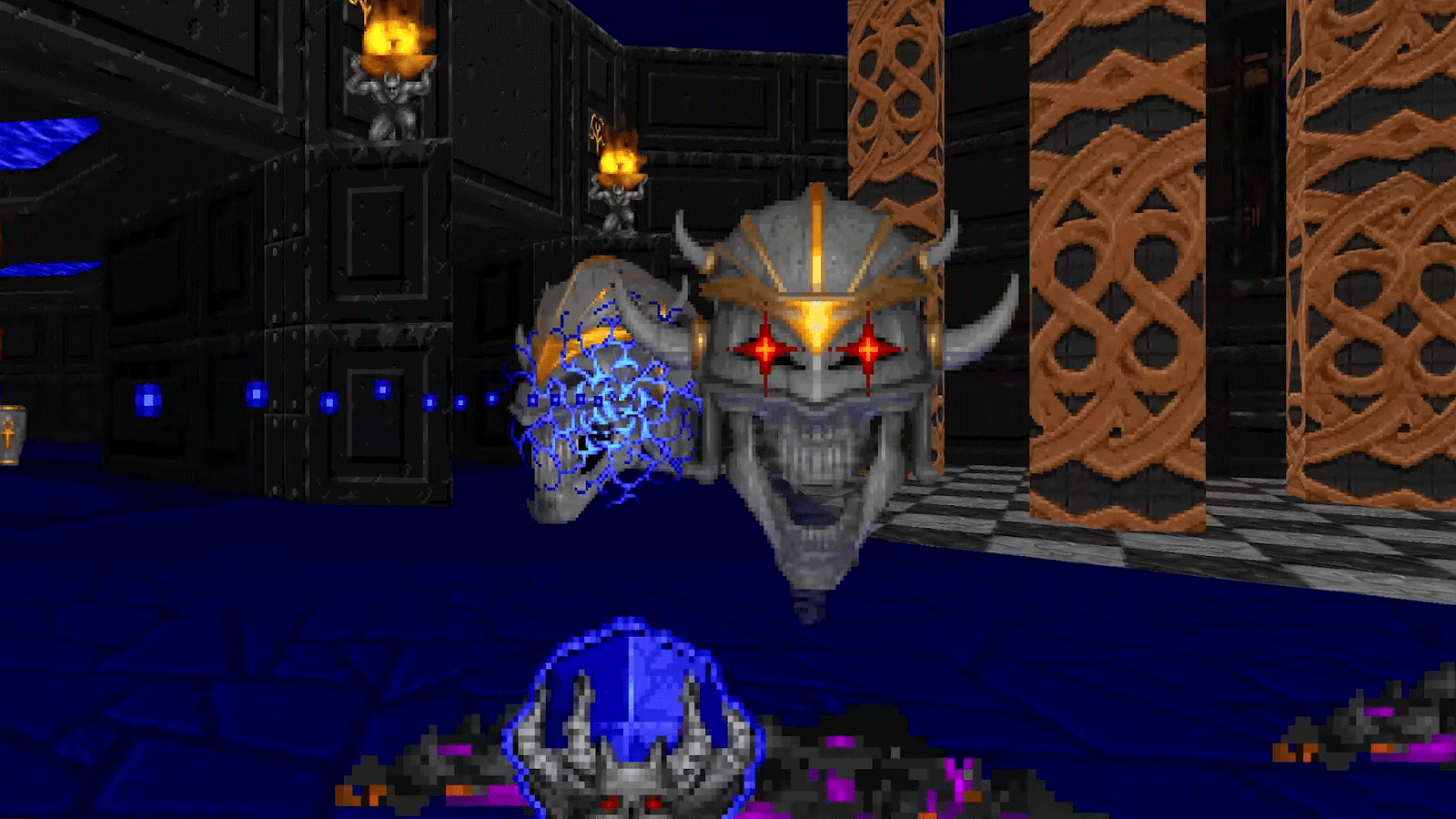 Tela de Heretic + Hexen remasterizados