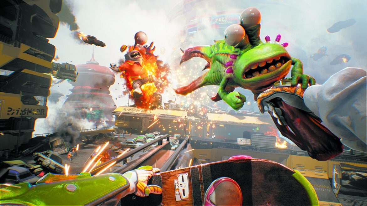 high on life 2 terá games jogáveis e emulados inéditos — High on Life 2 promete games emulados inéditos, como Bible Adventures, além de mais armas criativas e personagens únicos.