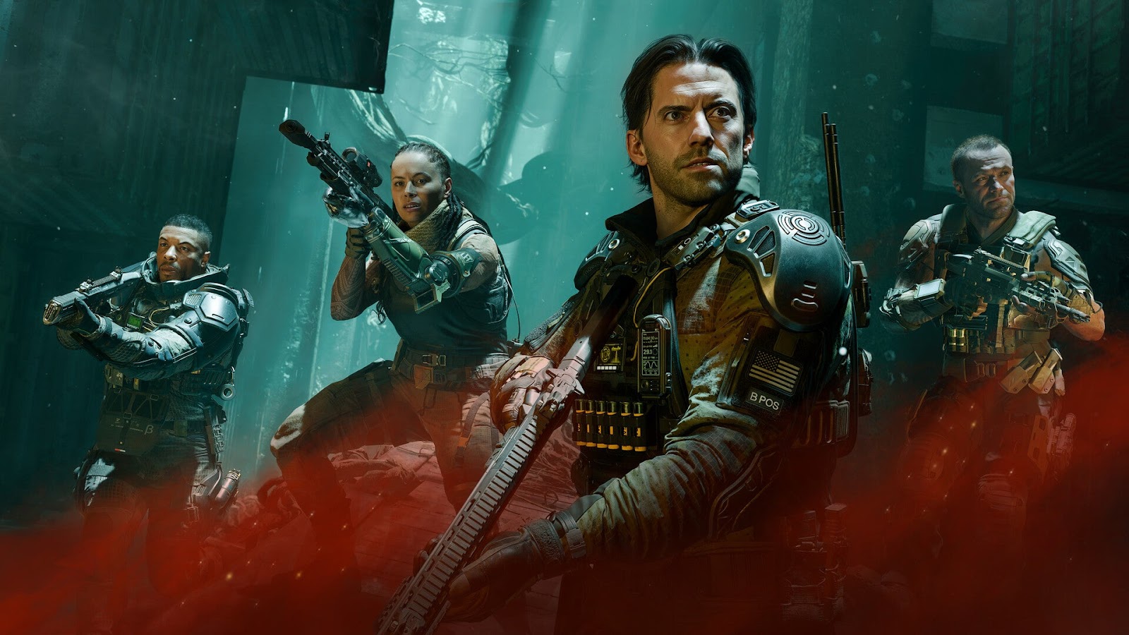 Screenshot de Call of Duty: Black Ops 7, com gráfico realista de combate urbano.