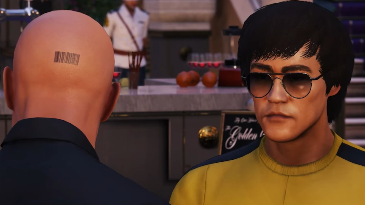 Agent 47 e Bruce Lee se unem em nova missão de Hitman — Agent 47 colabora com Bruce Lee na emocionante nova missão 'The Infiltrator' em Hitman World of Assassination.
