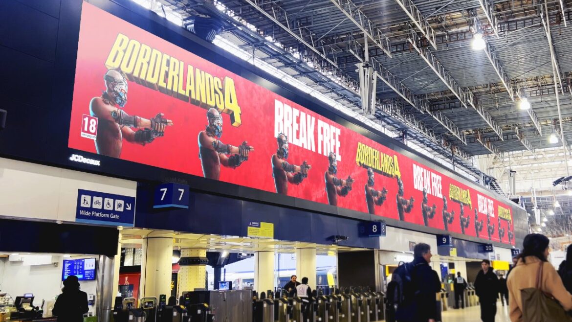Borderlands 4 domina estação de Waterloo — Borderlands 4 transforma a estação de Waterloo, em Londres, com eventos interativos e celebração inesquecível do lançamento.