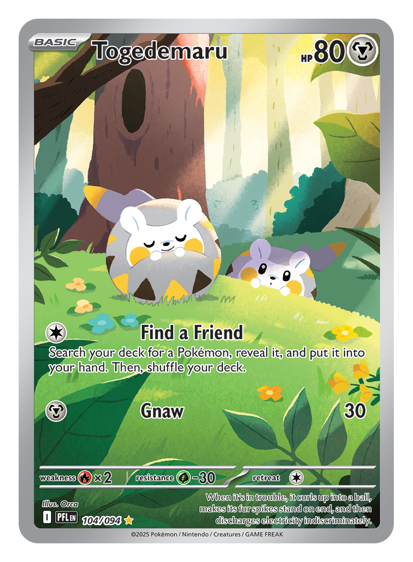 Togedemaru Illustration Rare – Crédito: The Pokémon Company