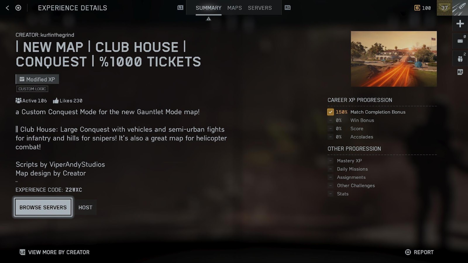 Mapa Club House no Battlefield 6 capturado por Game Lab HQ
