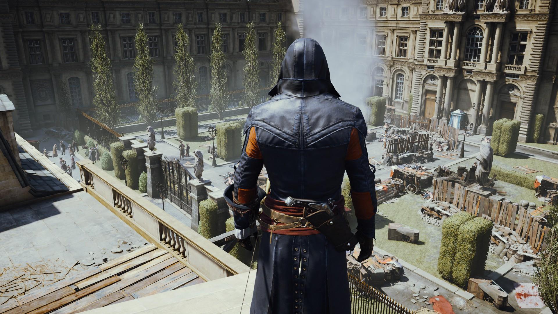 Cena de Assassin&rsquo;s Creed Unity com ambienta&ccedil;&atilde;o na Revolu&ccedil;&atilde;o Francesa