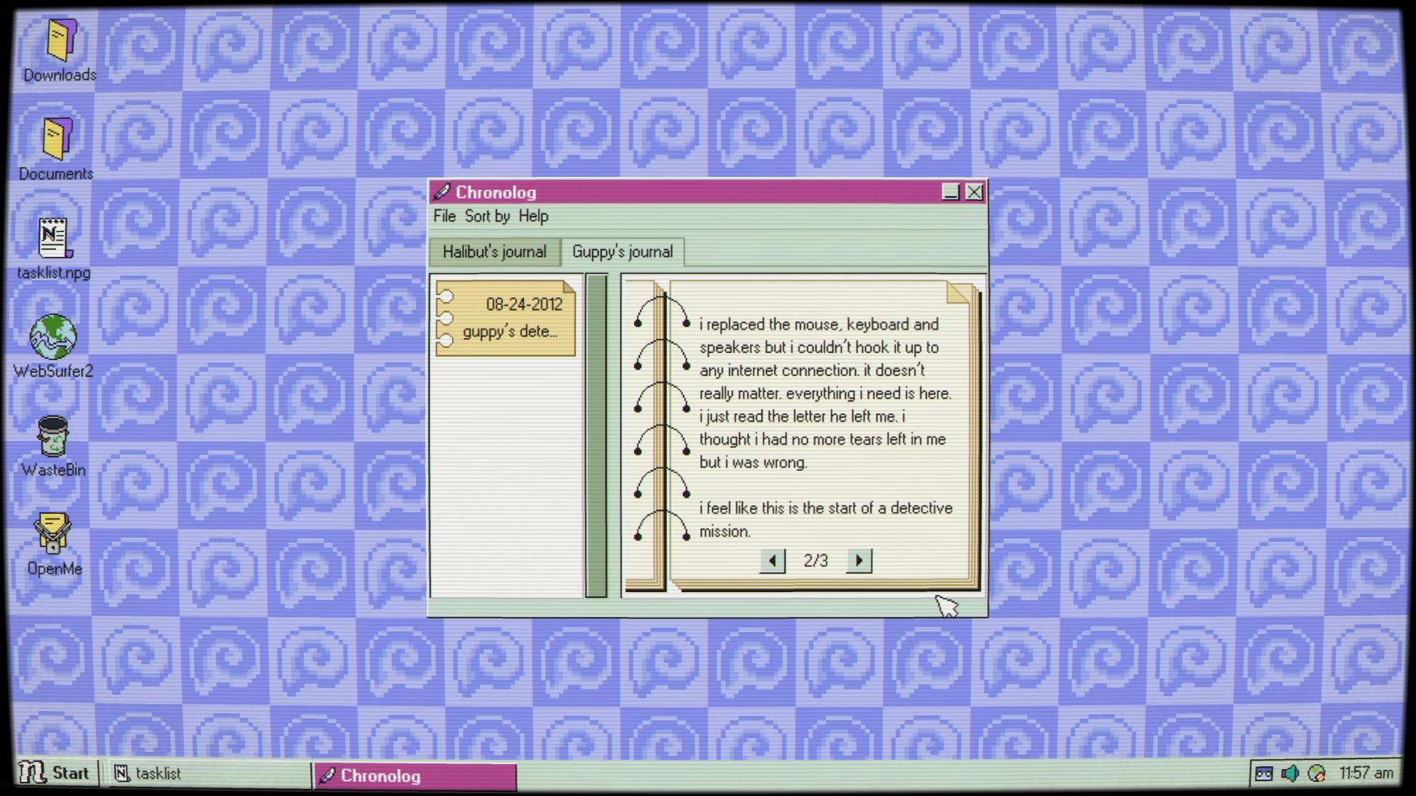 Exemplo de quebra-cabe&ccedil;a na interface do sistema